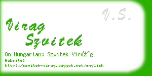 virag szvitek business card